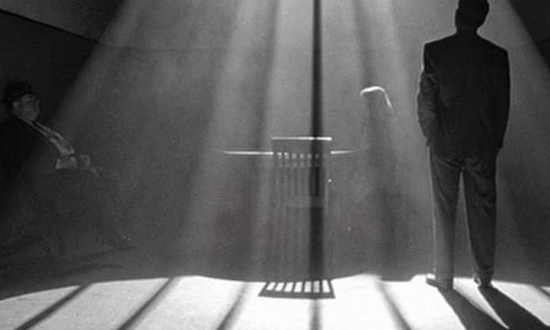 black and white Man Who Wasnt There