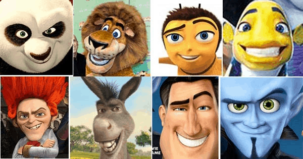 Dreamworks Face Collage