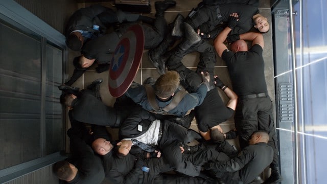 Elevator Scene in Captain America: The Winter Soldier