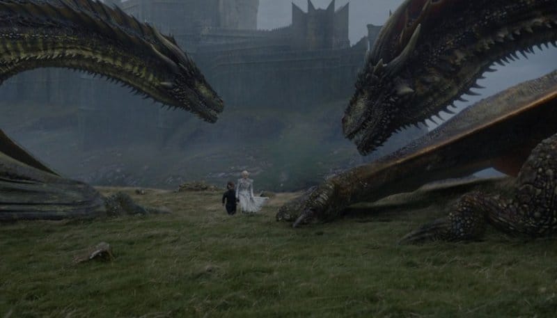 Game Of Thrones Daenerys Tyrion Dragons