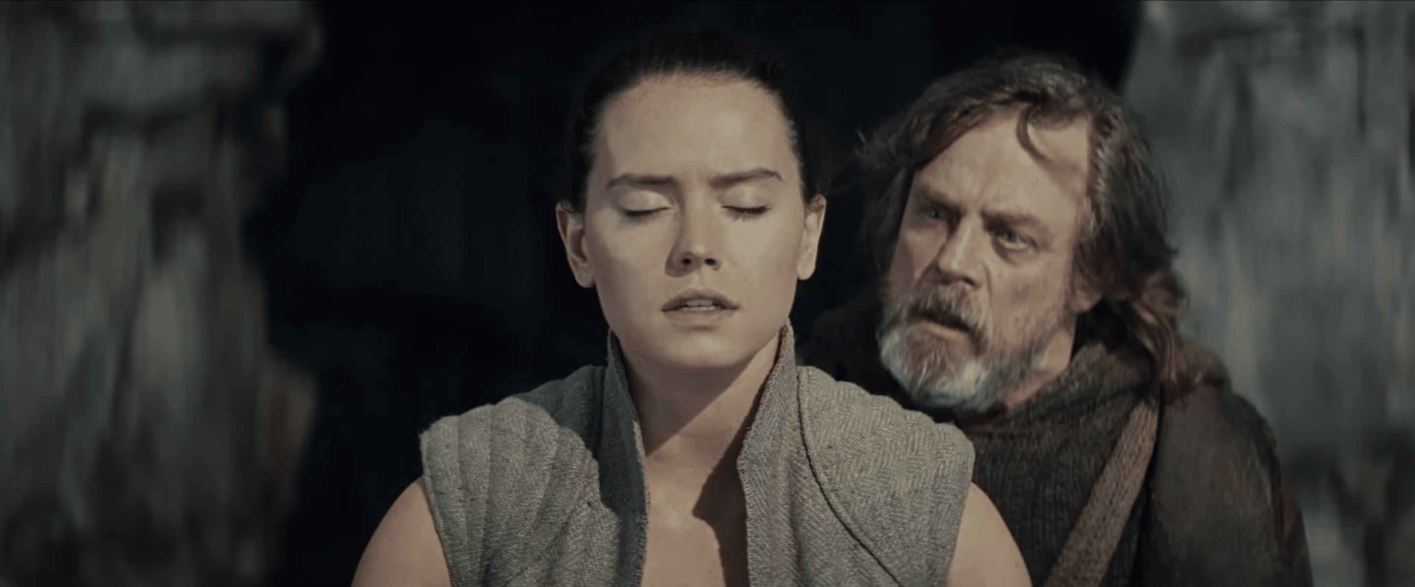 The Last Jedi Rey Luke Skywalker