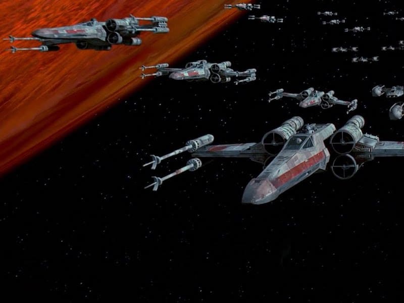 Star Wars X Wing Death Star Battle