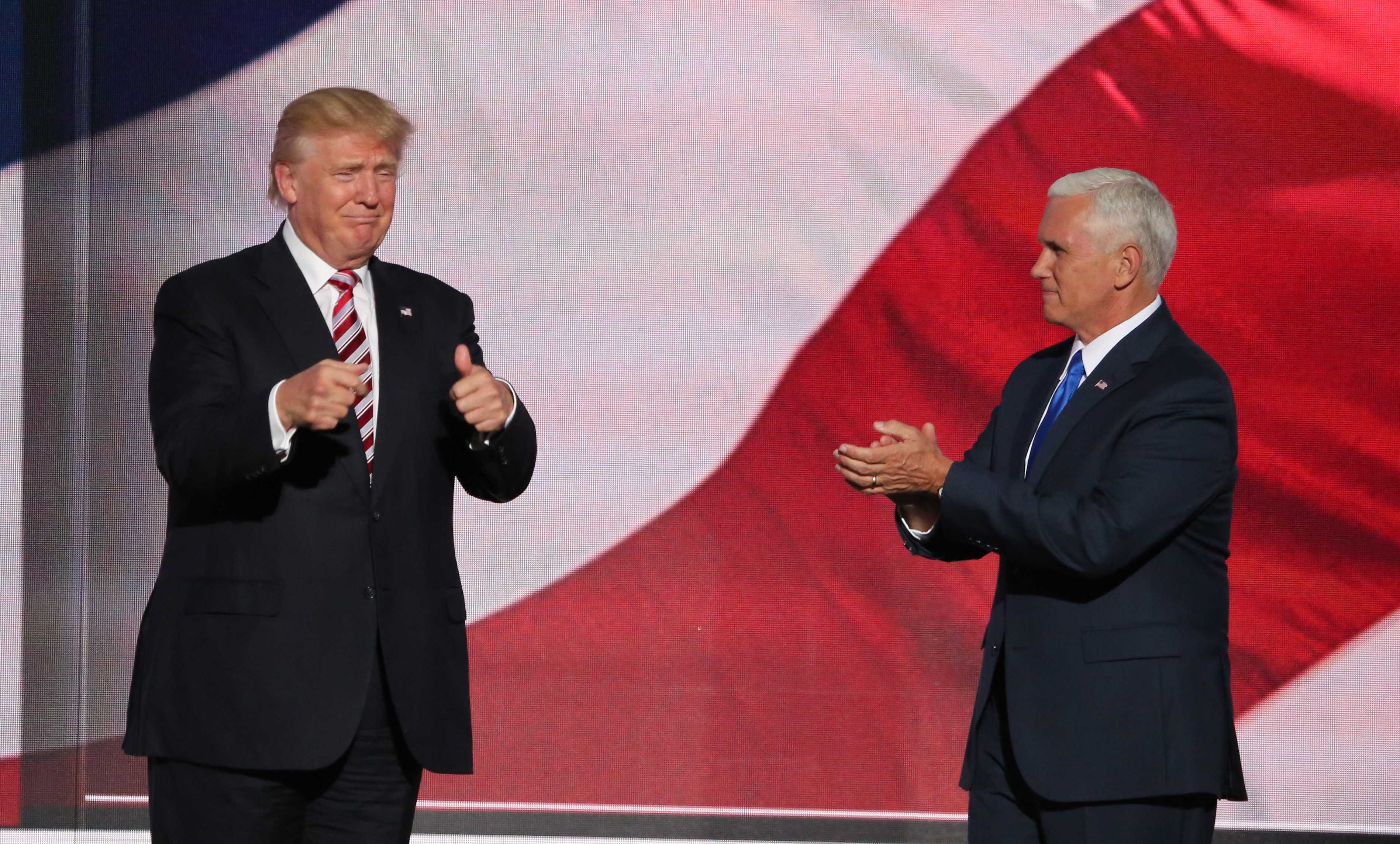 Donald Trump And Mike Pence Rnc July