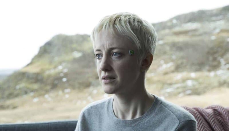 Andrea Riseborough Black Mirror Crocodile