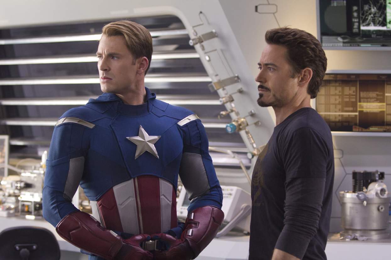 The Avengers Cap And Tony