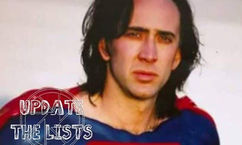 unmade superhero movies Nicolas Cage Superman