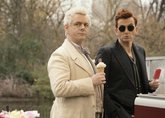 Good Omens Tennant and Sheen