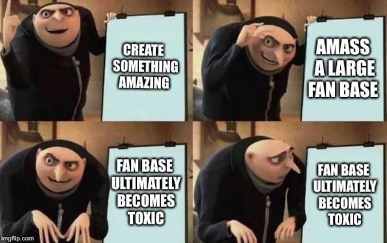Grus Toxic Fandom