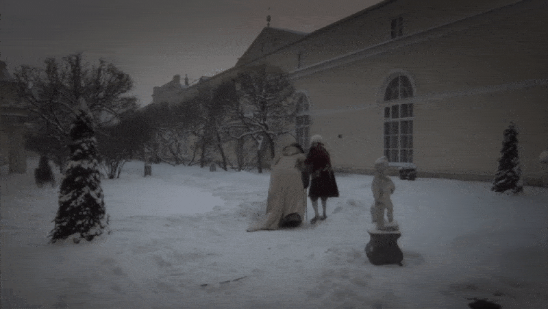 Russian Ark Courtyard Snow