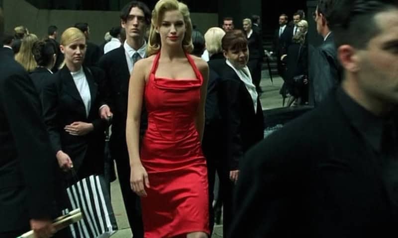 The Matrix Fembot Red Dress