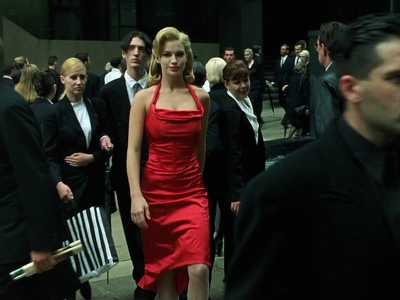 The Matrix Fembot Red Dress