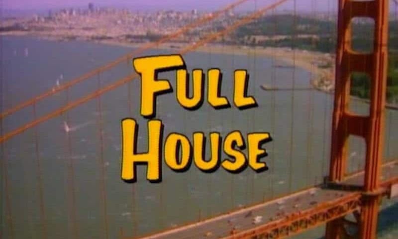 Full House yellow TV graphics Title Card