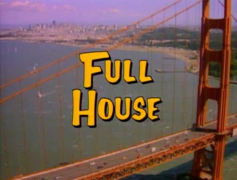 Full House yellow TV graphics Title Card