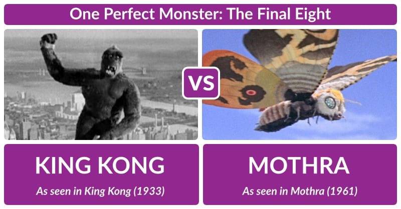 One Perfect Monster Round Kong Vs Mothra