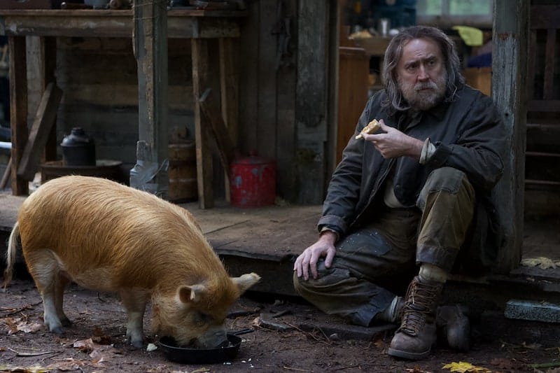 Nicolas Cage and Brandy in Pig