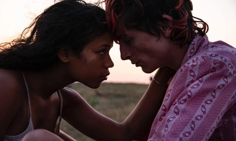 Taylor Russell and Timothée Chalamet in Bones and All